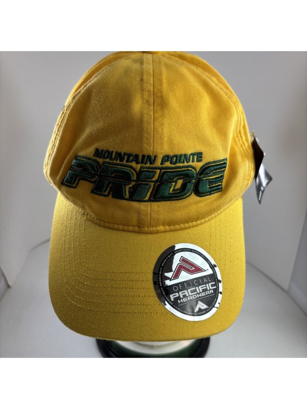 Mountain Pointe Pride Baseball Cap Hat Pacific Headwear Strapback Yellow NWT